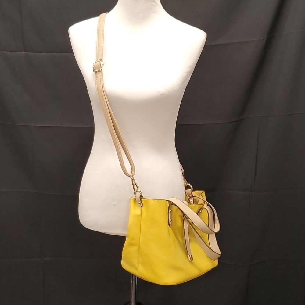 Charming Charlie Two Bags in One Yellow